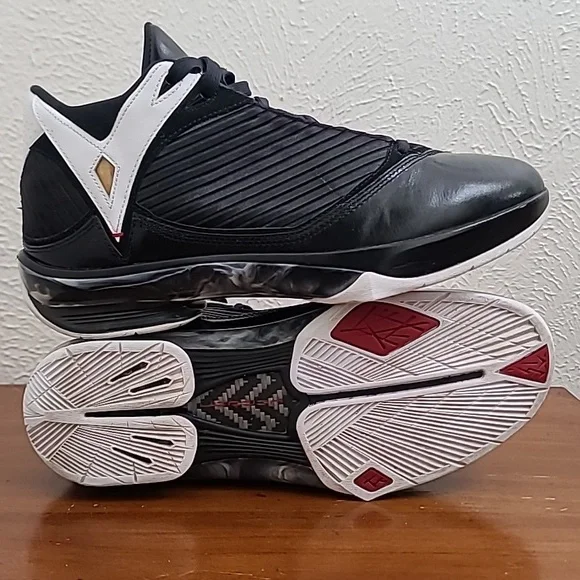 Air Jordan 2009 OG 2K9 Black White Tuxedo Vintage Mens Sneakers 343084-062 Sz 12